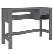 Vidaxl Desk Dark Grey 110x40x75 Cm Solid Wood Pine Vidaxl Desk Dark Grey 110x40x75 Cm Solid Wood Pine