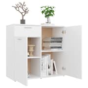 Vidaxl Sideboard White 80x36x75 Cm Chipboard Vidaxl Sideboard White 80x36x75 Cm Chipboard