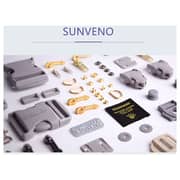 Sunveno Diaper Bag with USB Black Embroidery