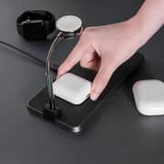 Adam Elements OMNIA Q3 3-in-1 Wireless Charging Station Black