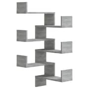 Vidaxl Wall Corner Shelves 2 Pcs Grey Sonoma 40x40x50 Cm Engineered Wood Vidaxl Wall Corner Shelves 2 Pcs Grey Sonoma 40x40x50 Cm Engineered Wood