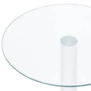 vidaXL Coffee Table Transparent 40 cm Tempered Glass