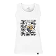 Minions Turn It Up Women's Tank Top White Extra Large Minions Turn It Up Women's Tank Top White Extra Large