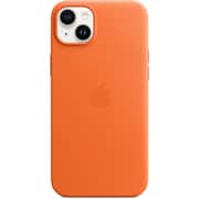 Apple iPhone 14 Plus Leather Case Orange with MagSafe