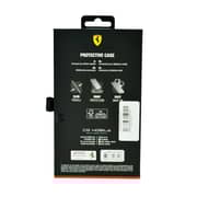 Ferrari Magsafe Leather Stitched Red Line Hard Case For Iphone 14 Pro Black Ferrari Magsafe Leather Stitched Red Line Hard Case For Iphone 14 Pro Black