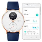 Nokia HWA03 Steel HR Watch 36mm White/Blue