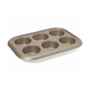 Penguen 6-Cup Jumbo Muffin Baking Pan Brown 36x25.7x4.5 cm