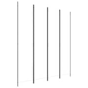 vidaXL 4-Panel Room Divider White 200x220 cm Fabric vidaXL 4-Panel Room Divider White 200x220 cm Fabric