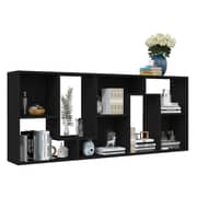vidaXL Book Cabinet Black 67x24x161 cm Engineered Wood vidaXL Book Cabinet Black 67x24x161 cm Engineered Wood