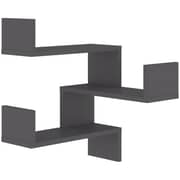 Vidaxl Wall Corner Shelf Grey 40x40x50 Cm Chipboard