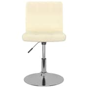 vidaXL Swivel Dining Chairs 4 pcs Cream Fabric vidaXL Swivel Dining Chairs 4 pcs Cream Fabric