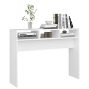 vidaXL Console Table White 105x30x80 cm Engineered Wood vidaXL Console Table White 105x30x80 cm Engineered Wood