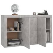 Vidaxl Sideboard Concrete Grey 120x36x69 Cm Engineered Wood