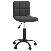Vidaxl Swivel Office Chair Black Velvet Vidaxl Swivel Office Chair Black Velvet