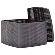 vidaXL Side Table Mocha 54x54x36.5 cm Plastic vidaXL Side Table Mocha 54x54x36.5 cm Plastic