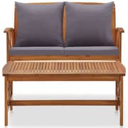 Vidaxl 2 Piece Garden Lounge Set With Cushions Solid Acacia Wood
