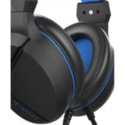 Piranha 397076 HP40 Wired Over Ear Gaming Headset Black/Blue