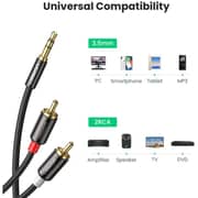 Ugreen 3.5mm To 2RCA Audio Splitter Cable 1m Black