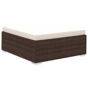 Vidaxl 6 Piece Garden Lounge Set With Cushions Poly Rattan Brown
