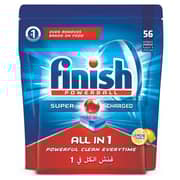 Finish Dishwasher Detergent All in One Tabs Lemon 56s