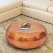 vidaXL Hammered Aluminium Coffee Table Brass/Copper Colour vidaXL Hammered Aluminium Coffee Table Brass/Copper Colour