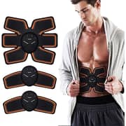 ULTIMAX - Abs Stimulator for Fat Burner, Waist Trainer, Abdominal Muscle Toner at Home Gym the Office Fitness, Abdominal Toner Workout Equipment for Abdomen Arm Leg Waist Training - Black