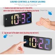 Budi GH0725 LED Colorful Clock