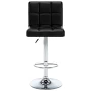 Vidaxl Bar Stools 2 Pcs Black Faux Leather Vidaxl Bar Stools 2 Pcs Black Faux Leather