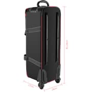 Coopic Tb-80 Durable Photo Studio Equipment Carry Bag, 81cmx28cmx27cm Carrying Trolley Case, Padded Compartment Wheel Handle For Light Stand Tripod Strobe Light Umbrella Photo Studio