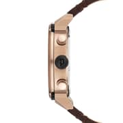 Police Men's Chronograph Watch Black Dial And Brown Leather Strap - P 14378jsr-03
