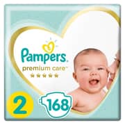 Pampers Premium Care Diapers Size 2 Mini 3-8 kg Mega Box 168 Count