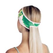 Kitsch Spa Headbands For Women- Makeup Headband, Washing Face And Facial Headband With Ponytail - Palm Leaves