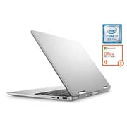 Dell Inspiron 13 7386 Convertible Touch Laptop - Core i7 1.8GHz 16GB 512GB Shared Win10 13.3inch FHD Silver + Pre-loaded MS Office