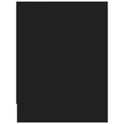 vidaXL Bedside Cabinet Black 40x30x40 cm Engineered Wood vidaXL Bedside Cabinet Black 40x30x40 cm Engineered Wood
