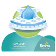 Pampers Baby Dry Diapers Value Pack, Size 5, 38 Count, Pack of 2