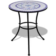 vidaXL Bistro Table Blue and White 60 cm Mosaic vidaXL Bistro Table Blue and White 60 cm Mosaic