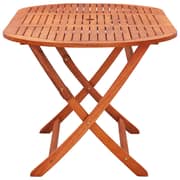 vidaXL Folding Garden Table 160x85x75 cm Solid Eucalyptus Wood