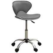 vidaXL Office Chair Grey Faux Leather vidaXL Office Chair Grey Faux Leather