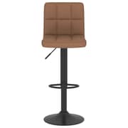 Vidaxl Bar Stool Brown Fabric Vidaxl Bar Stool Brown Fabric