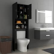 vidaXL Washing Machine Cabinet Black 64x25.5x190 cm vidaXL Washing Machine Cabinet Black 64x25.5x190 cm