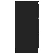 Vidaxl Sideboard Black 60x35x76 Cm Engineered Wood Vidaxl Sideboard Black 60x35x76 Cm Engineered Wood