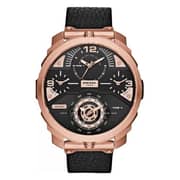 Diesel DZ7380 Timeframe Black Dial Pink Gold-Tone Men's Watch