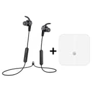 Huawei Honor Sports Bluetooth Headset Black + AH100 Smart Body Scale White Huawei Honor Sports Bluetooth Headset Black + AH100 Smart Body Scale White
