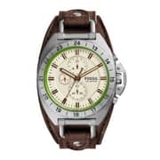 Fossil CH3004 Breaker Chronograph Brown Leather Men's Watch