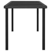 Vidaxl 9 Piece Garden Dining Set Poly Rattan Black