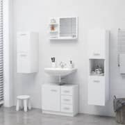 vidaXL Bathroom Mirror White 60x10.5x45 cm Engineered Wood vidaXL Bathroom Mirror White 60x10.5x45 cm Engineered Wood