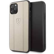 Ferrari Leather Case With Ferrari Logo For Iphone 11 Pro Beige