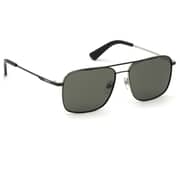 Diesel DL029505N55 Sunglasses Black/ Green Metal For Men