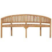 Vidaxl Banana Bench 180 Cm Solid Teak Wood