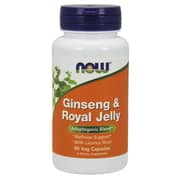 Now Ginseng & Royal Jelly 100mg Capsules 90'S Now Ginseng & Royal Jelly 100mg Capsules 90'S